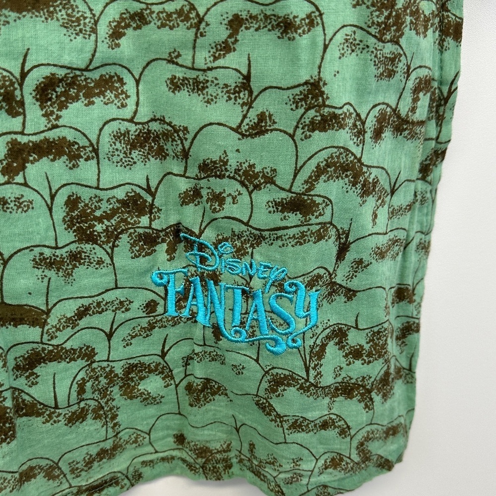 Disney Cruise Line Fantasy Peacock Print Kaftan Cover Up Tunic M - Picture 3 of 6
